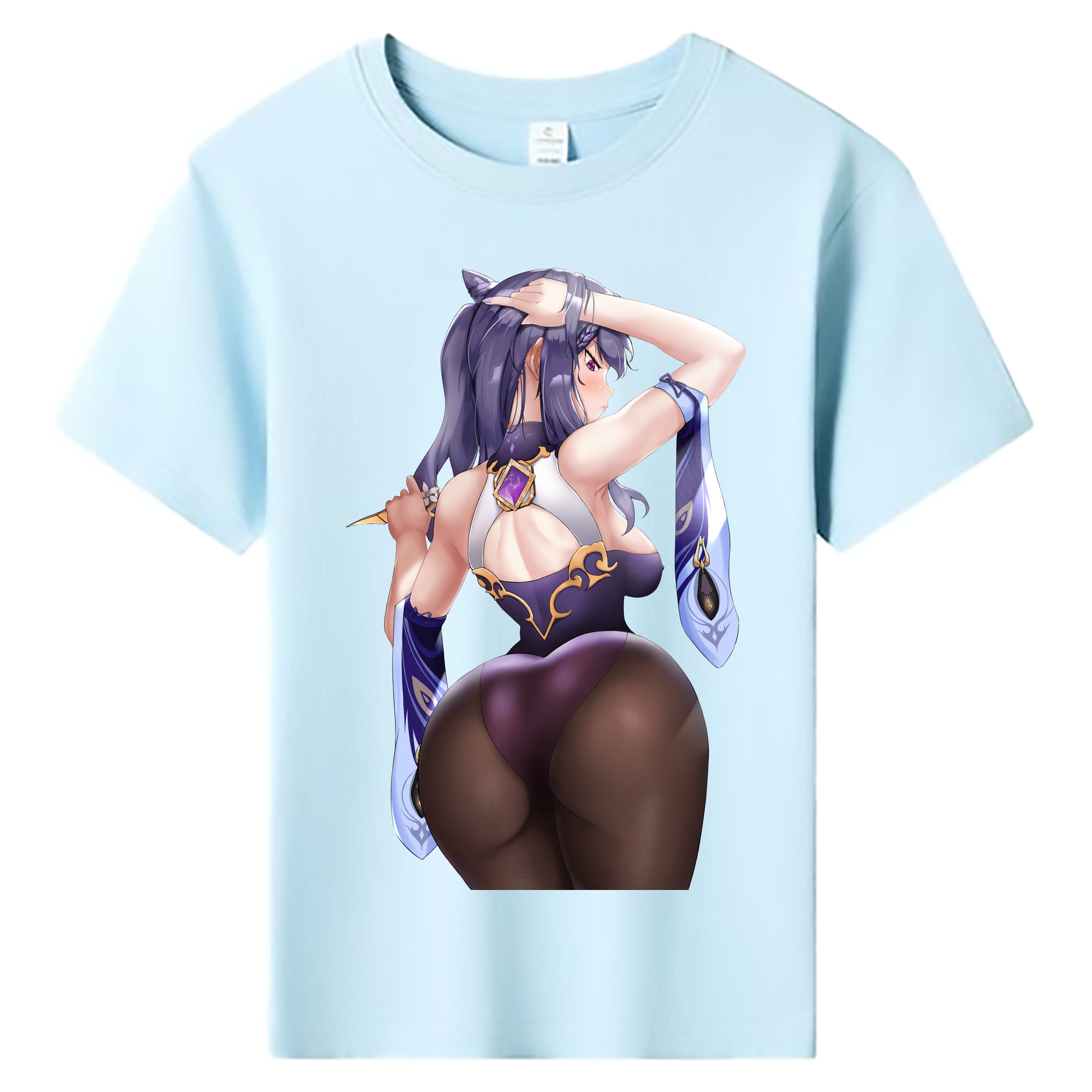げんし神 刻晴 こくせい genshin Kokusei 綿100％キッズTシャツ（フロントプリント）